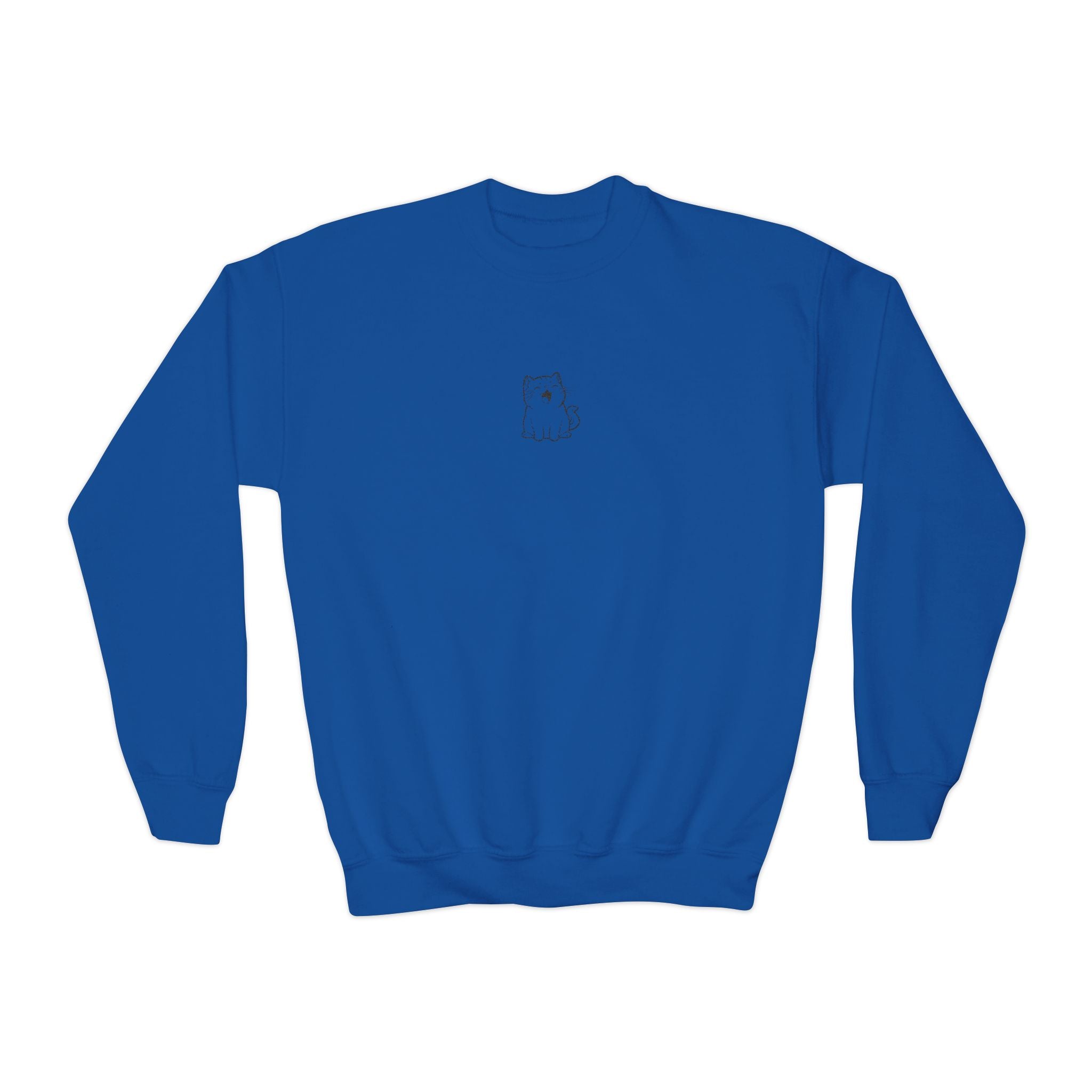Youth embroidered sweatshirt- Cat lovers