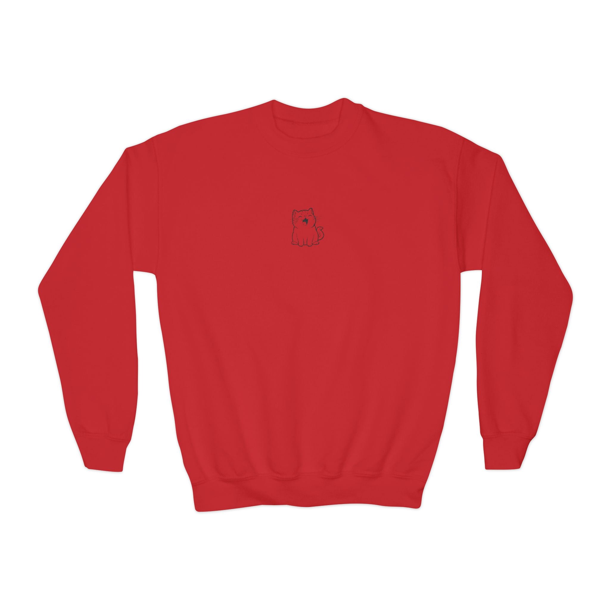 Youth embroidered sweatshirt- Cat lovers