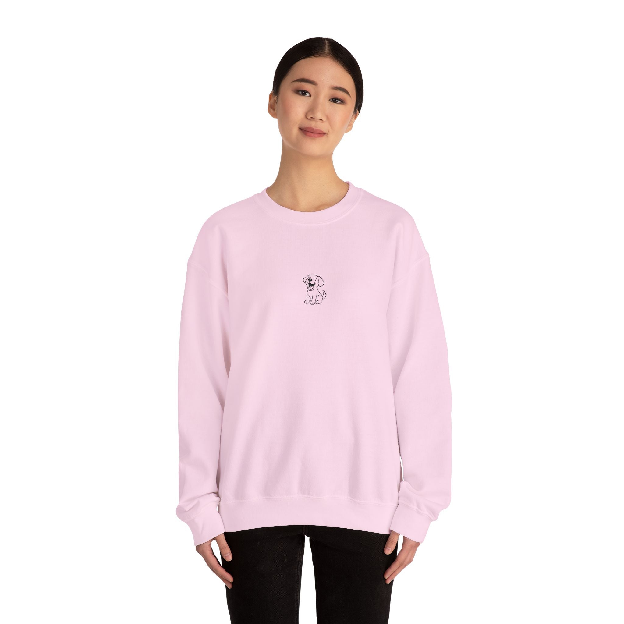 Crewneck Sweatshirt — Dog lovers embroidery
