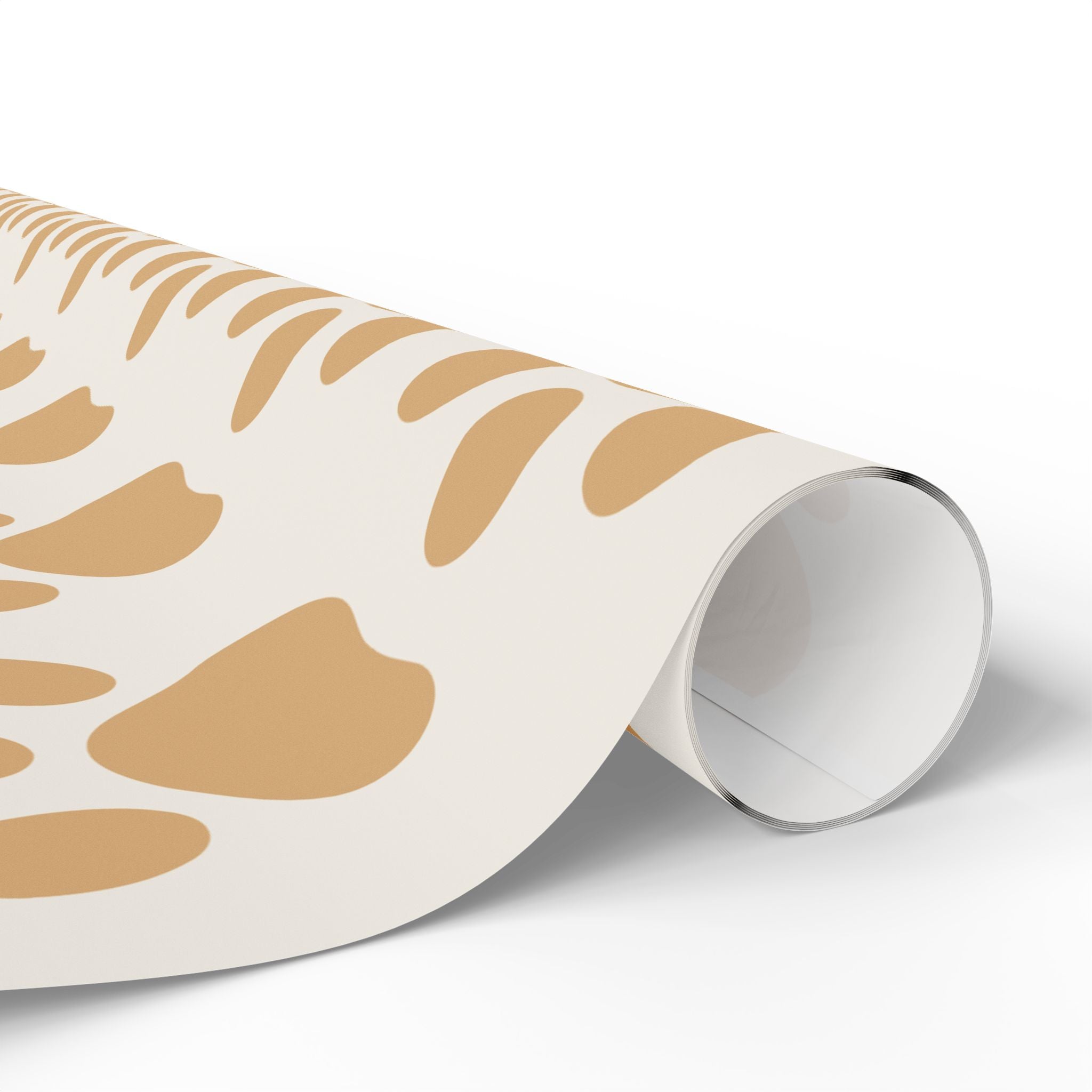 Paw Print Wrapping Paper — Neutral Cream & Tan Pet Gift Wrap