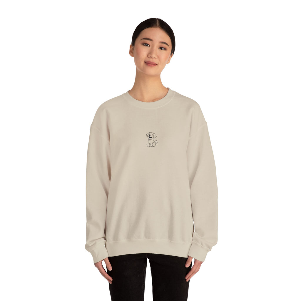 Crewneck Sweatshirt — Dog lovers embroidery