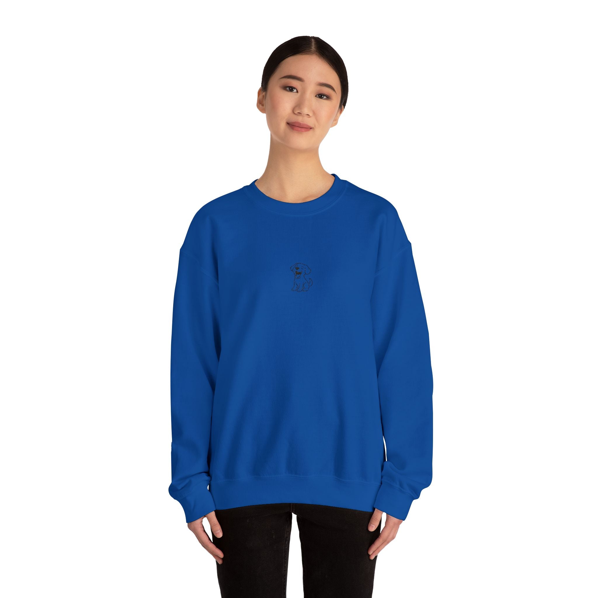 Crewneck Sweatshirt — Dog lovers embroidery