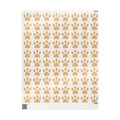 Paw Print Wrapping Paper — Neutral Cream & Tan Pet Gift Wrap