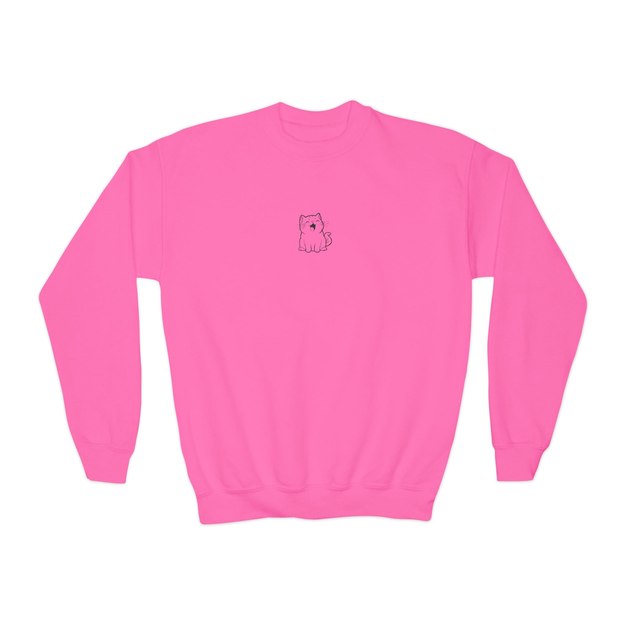 Youth embroidered sweatshirt- Cat lovers