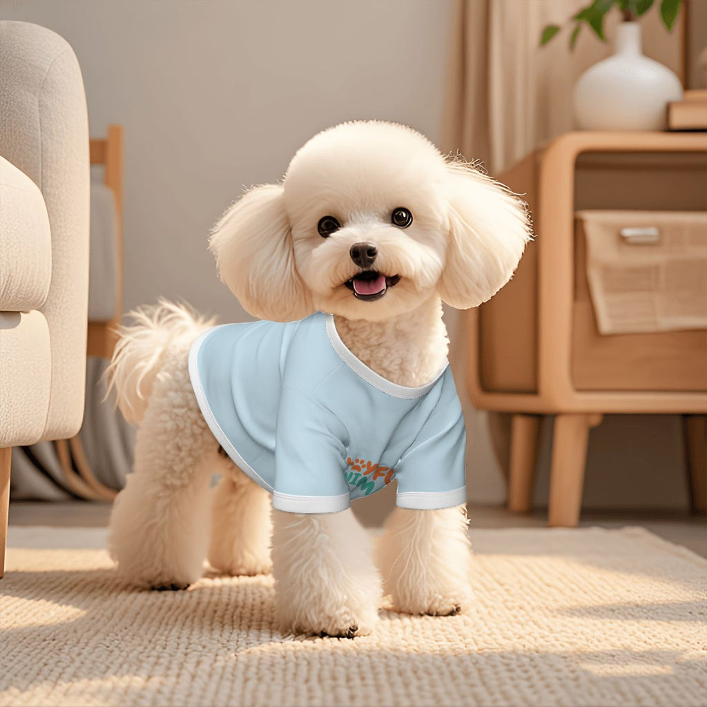 Pet Cotton T-shirt Blue