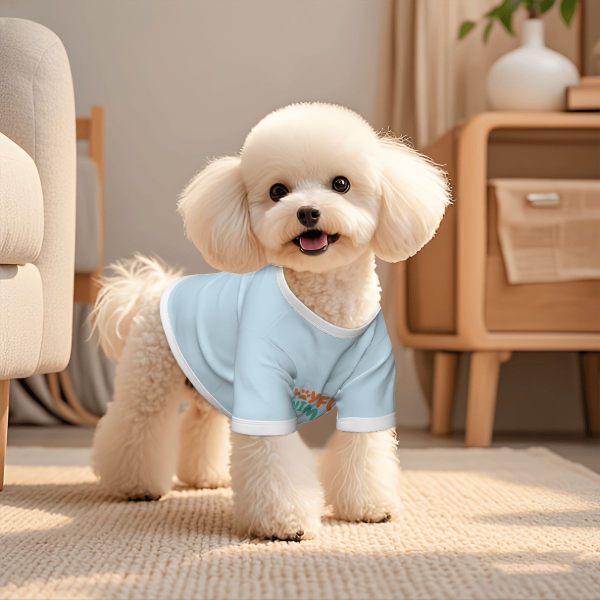 Pet Cotton T-shirt Blue
