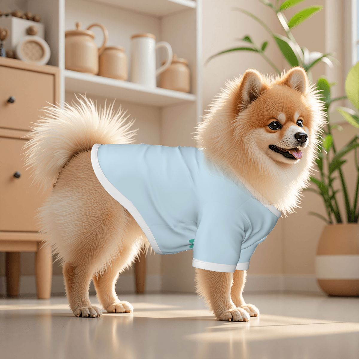 Pet Cotton T-shirt Blue
