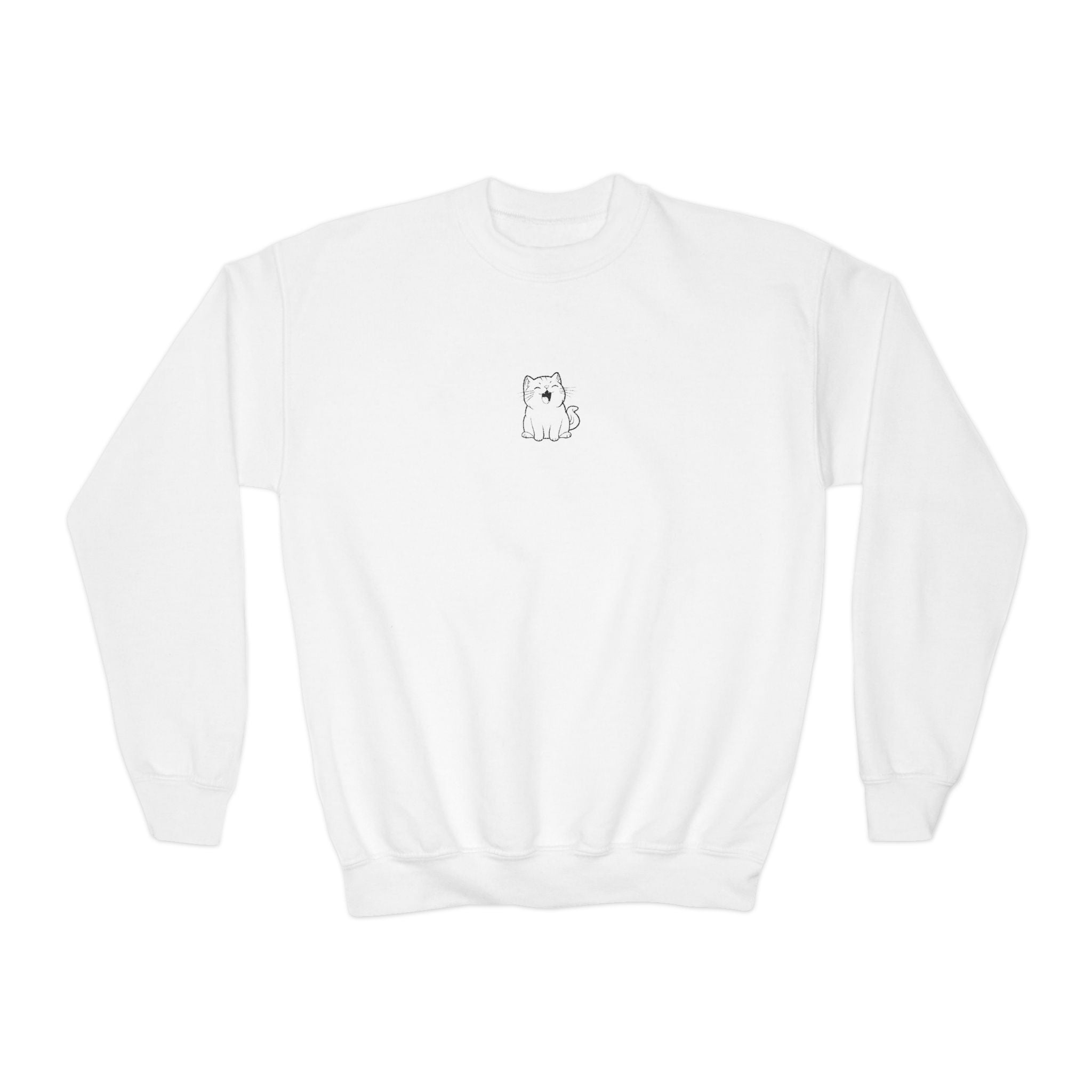 Youth embroidered sweatshirt- Cat lovers